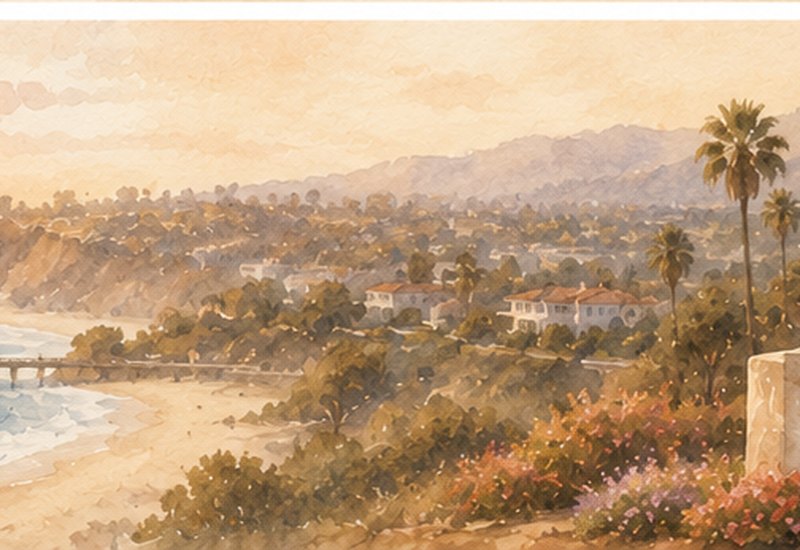 Orange County coastline